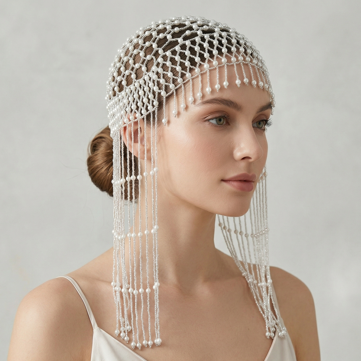 Women Knight Accessories - Luxury Pearls Beaded Headwrap for Women