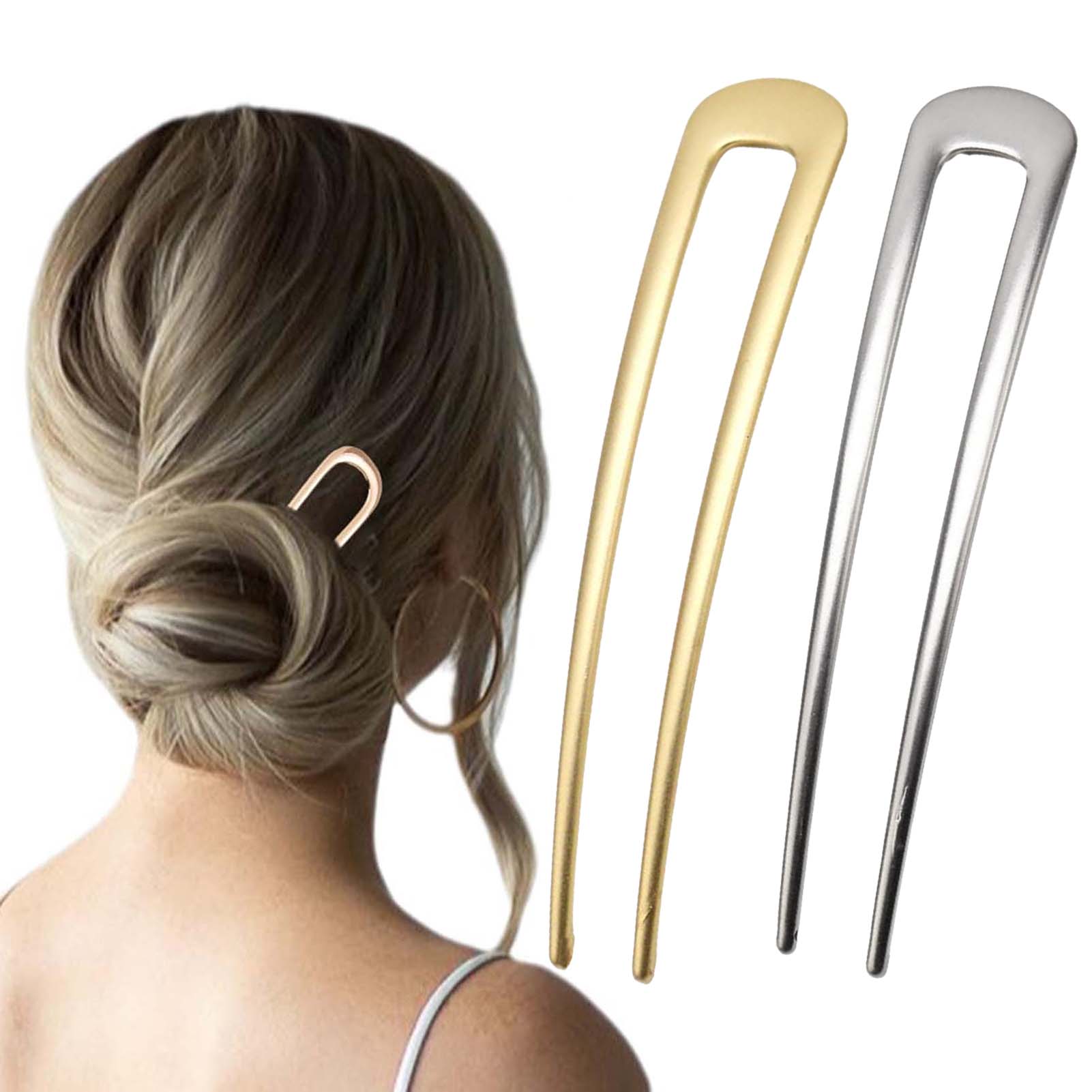 Women Knight Accessories - French U Shaped Hair Pins Vintage