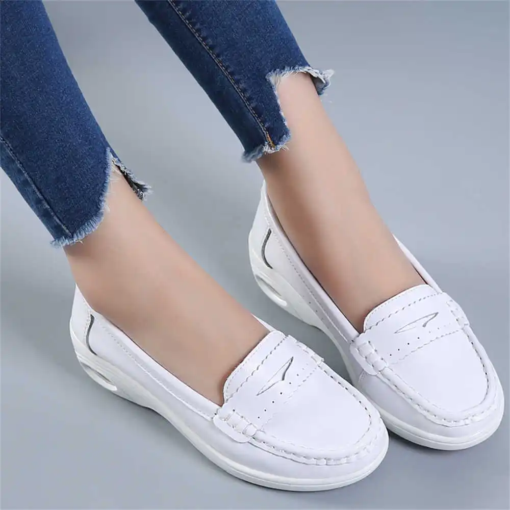 Women Accessories Brand Name - Thick Sole Slipon White Trainers For
