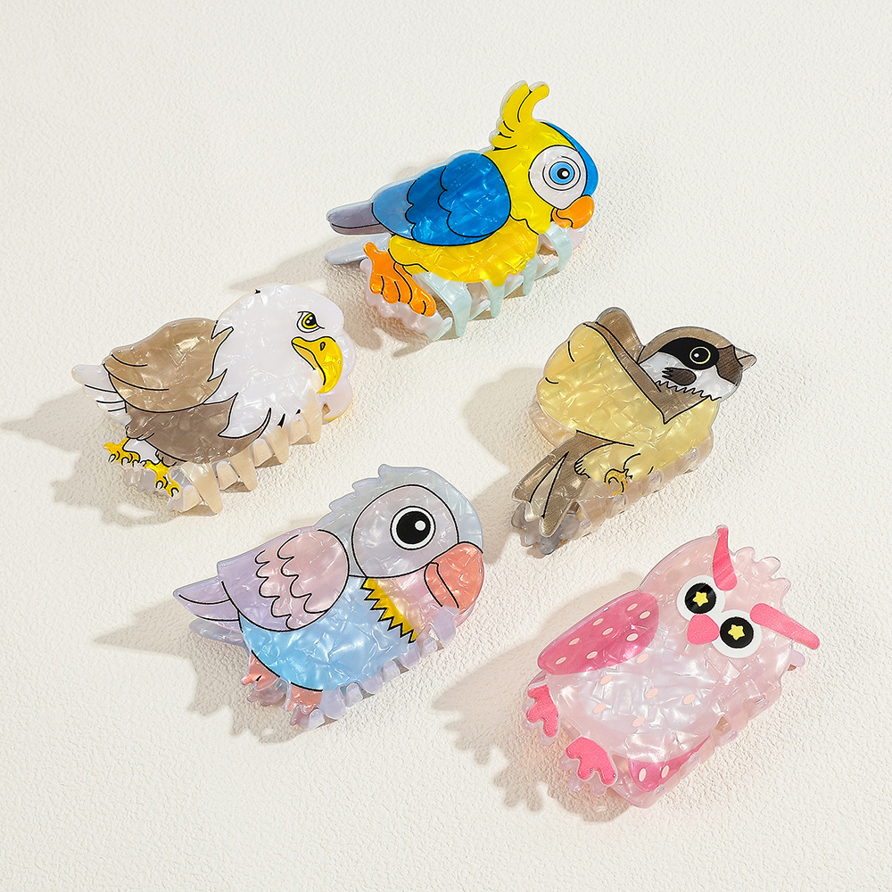 Women'S Eagles Accessories - Cute Cartoon Bird Acrylic Hair Claw