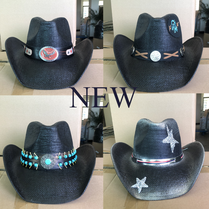 Women'S Eagles Accessories - Cowboy hat black eagle accessories thickened