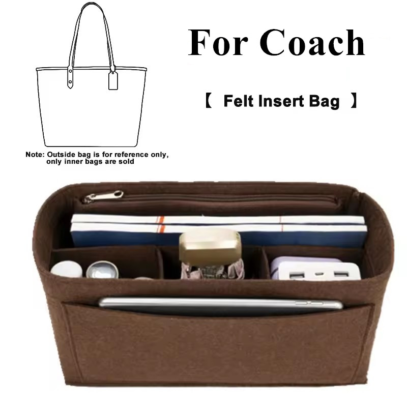 Women'S Accessories Coach - Bag Organizer Felt Liner Pocket Accessory