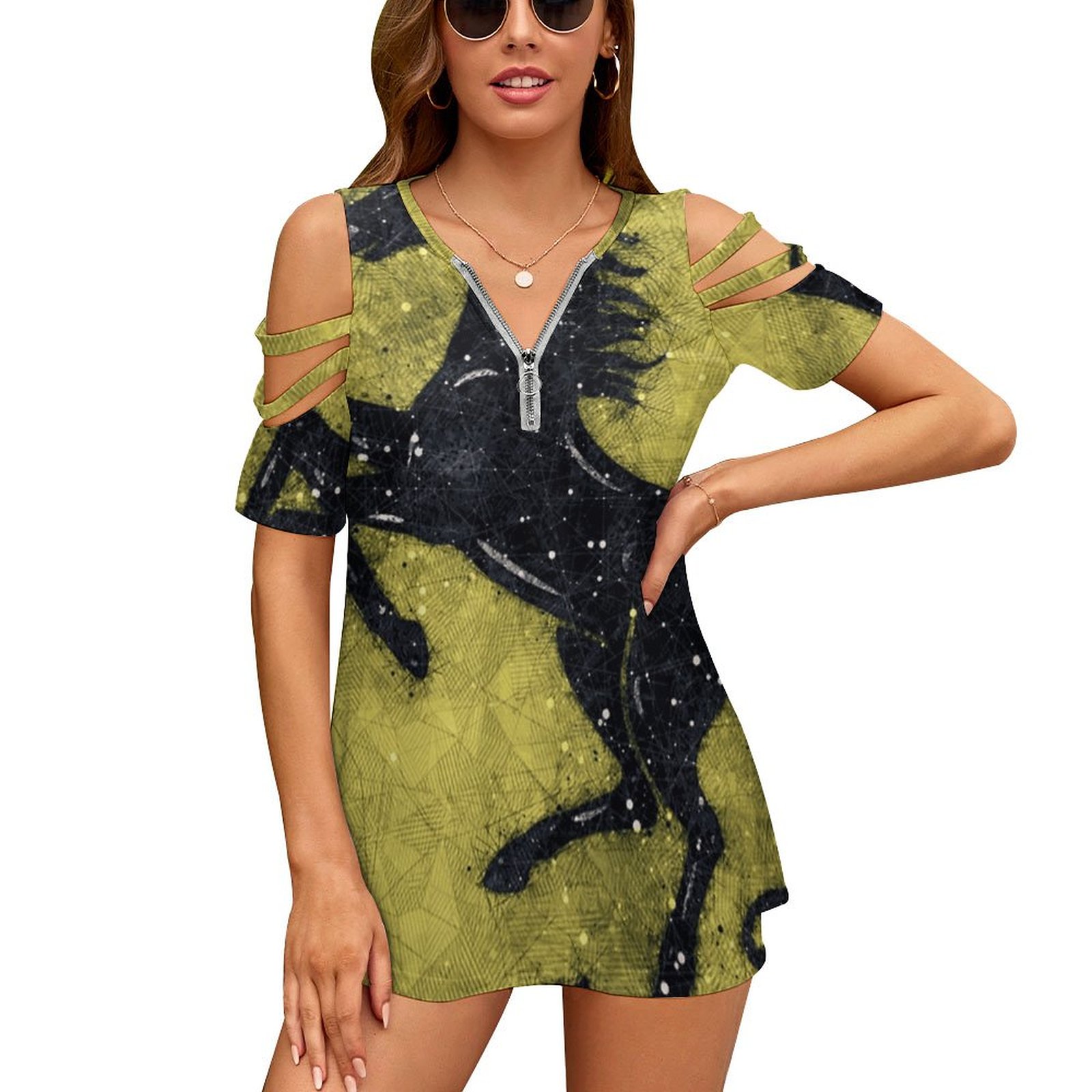Women'S Accessories Categories - F1 Team Women Zipper Sexy Printed