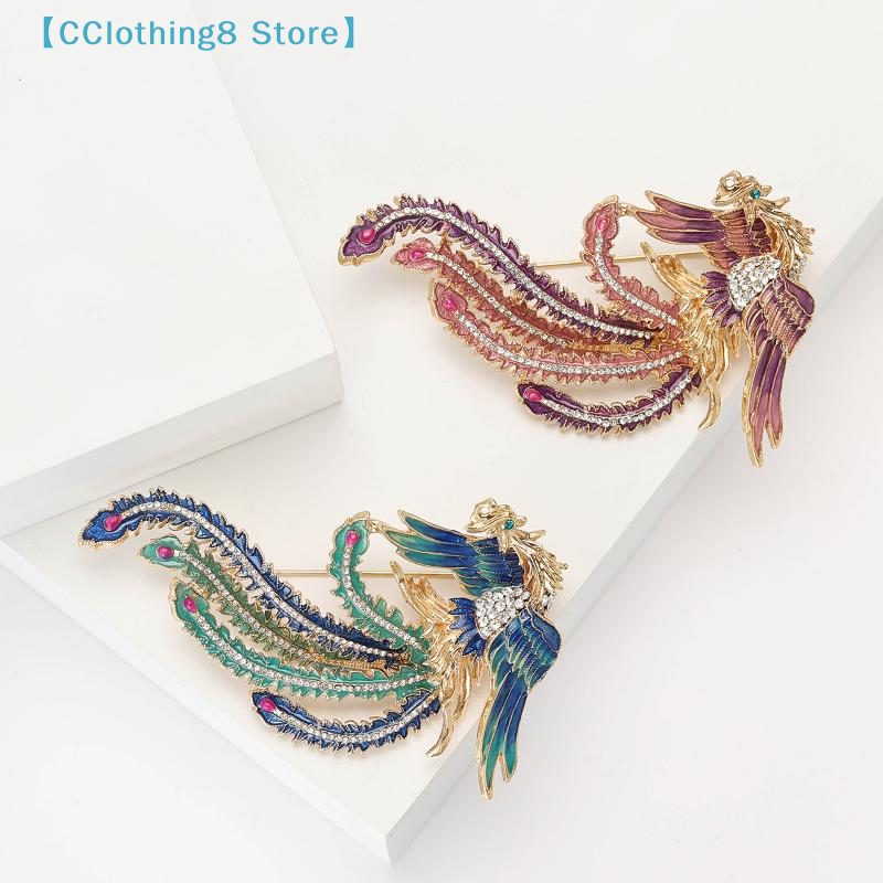 Women'S Accessories Categories - Fashion Phoenix Brooches Unisex Enamel Animal