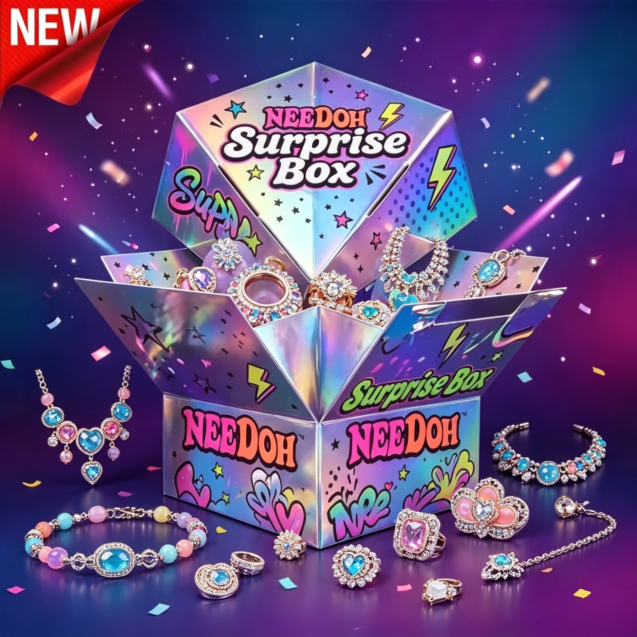 Women'S Accessories Categories - Surprise Jewelry Mystery Grab Box, Countless