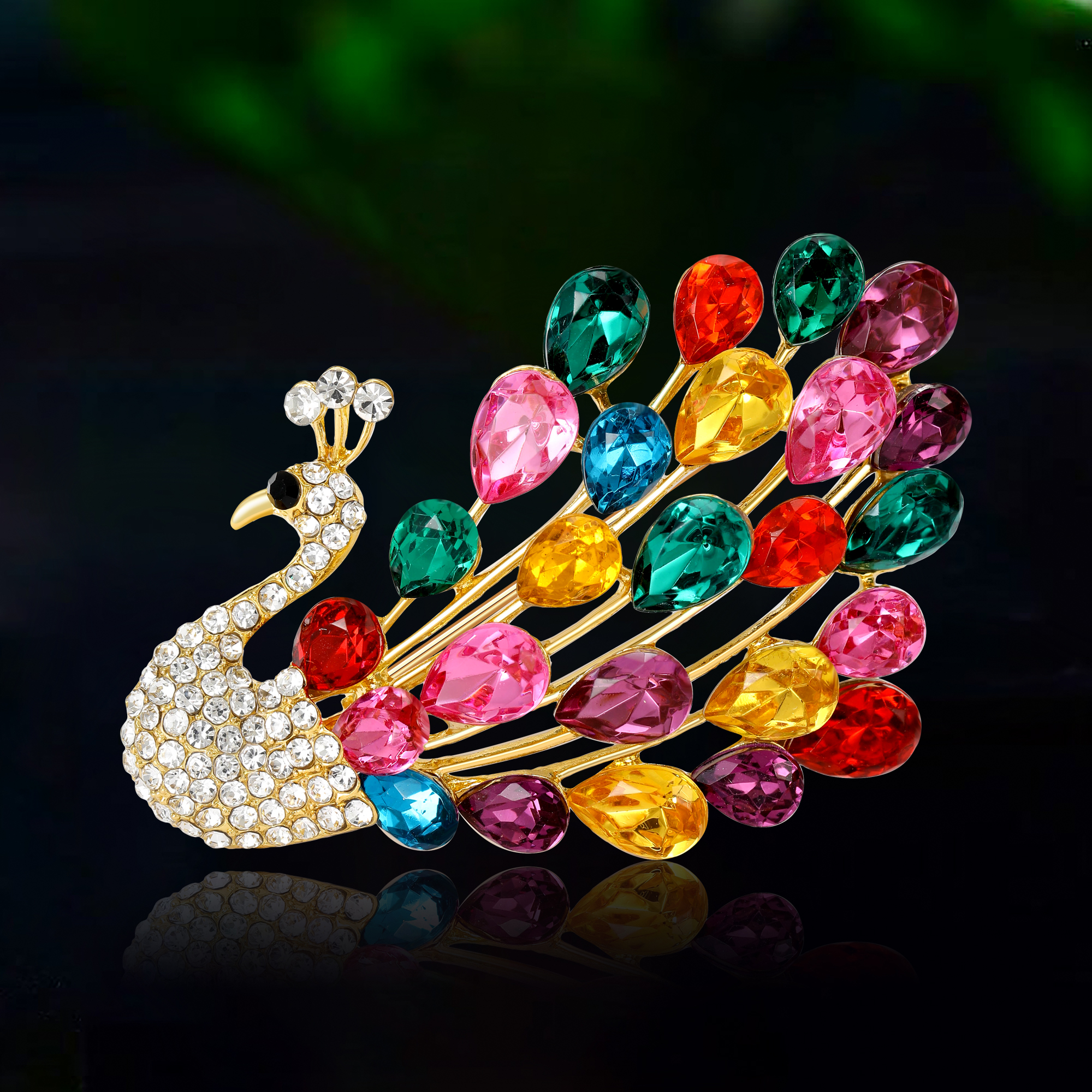 Women'S Accessories Categories - Rhinestone Phoenix Brooches for Women Unisex