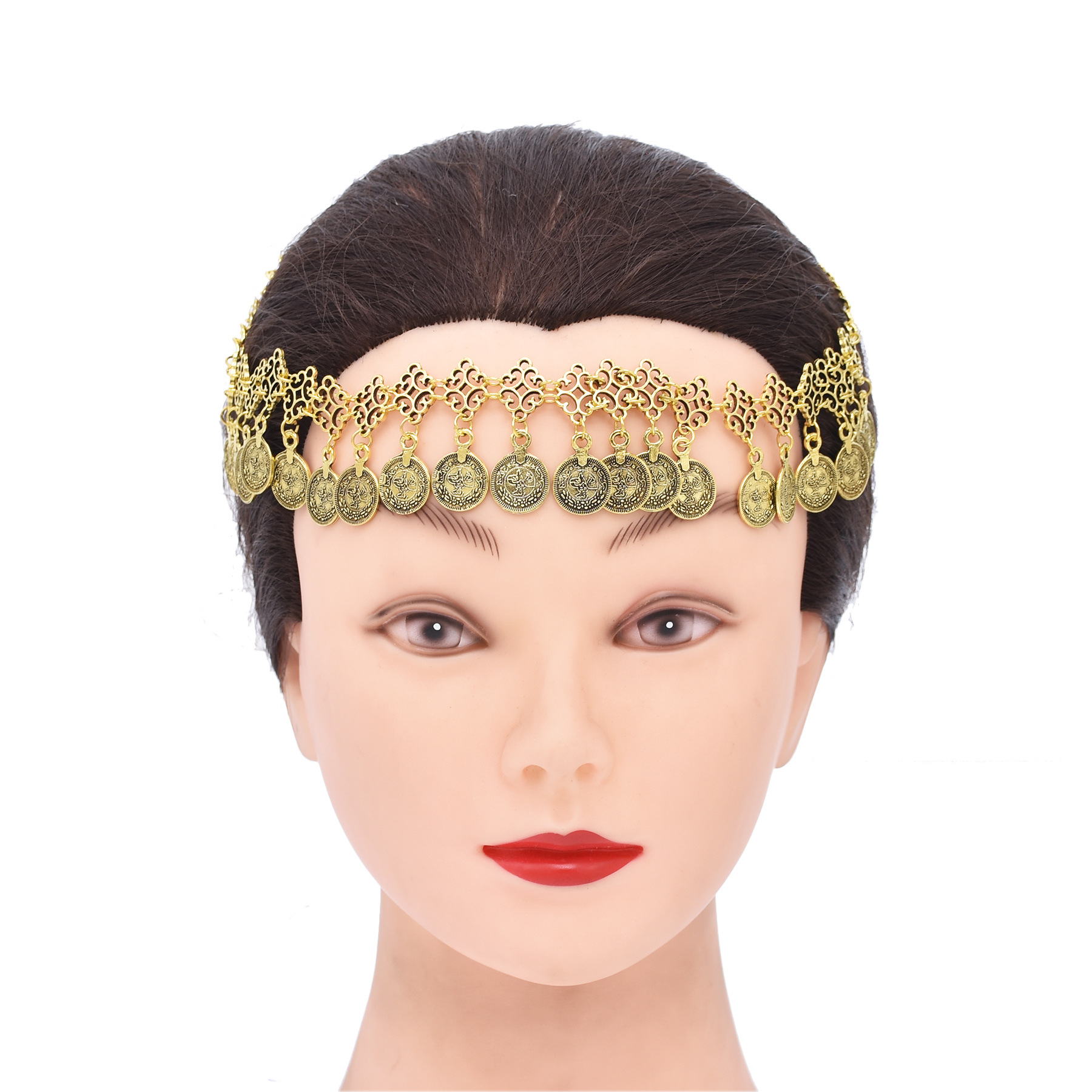 Women Accessories Pakistan - Vintage Coins Pendant Necklace Head Accessory