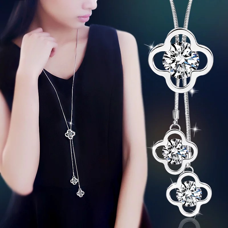 Women Accessories Images - Women Pendant Necklaces Hollow Leaves Flower