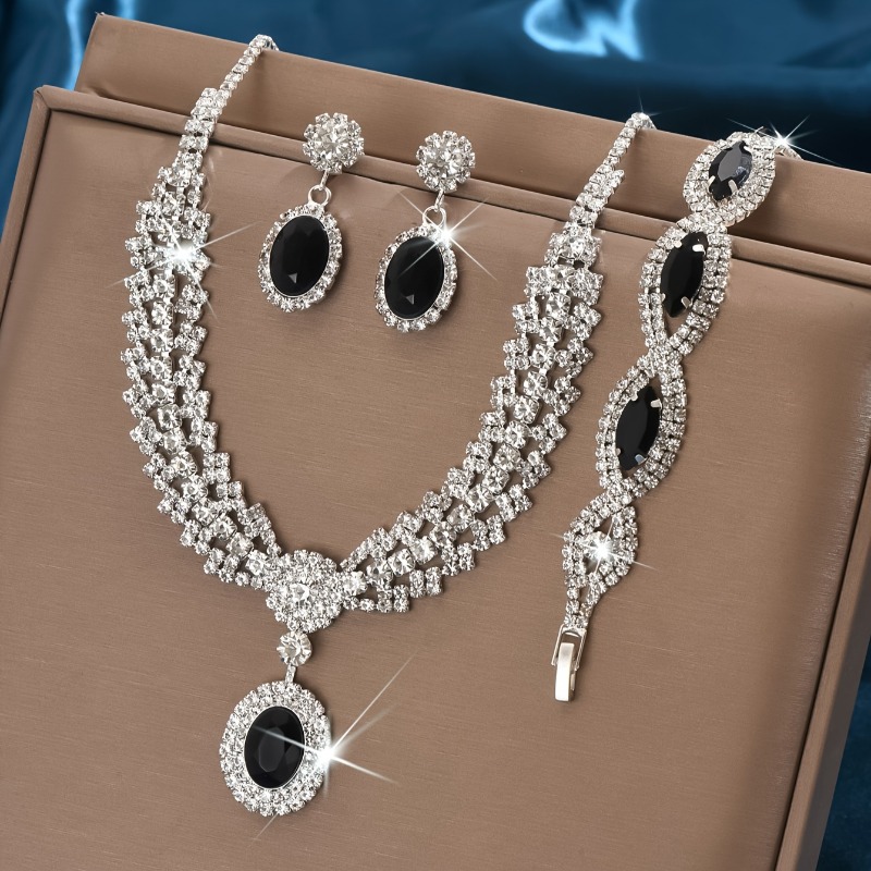 Women Accessories Set - Elegant Bridal Jewelry Set Necklace Earrings