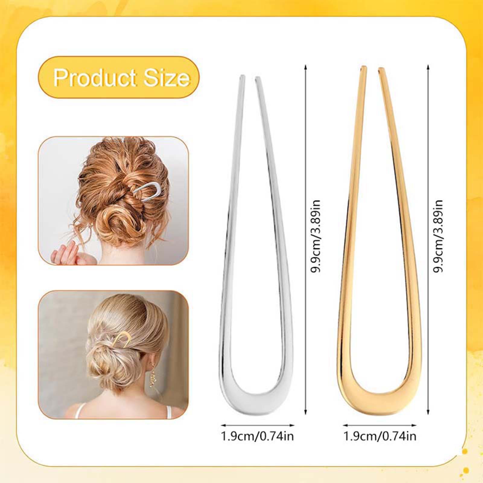 French U Shaped Hair Pins Vint - Women Knight Accessories 评论和价格