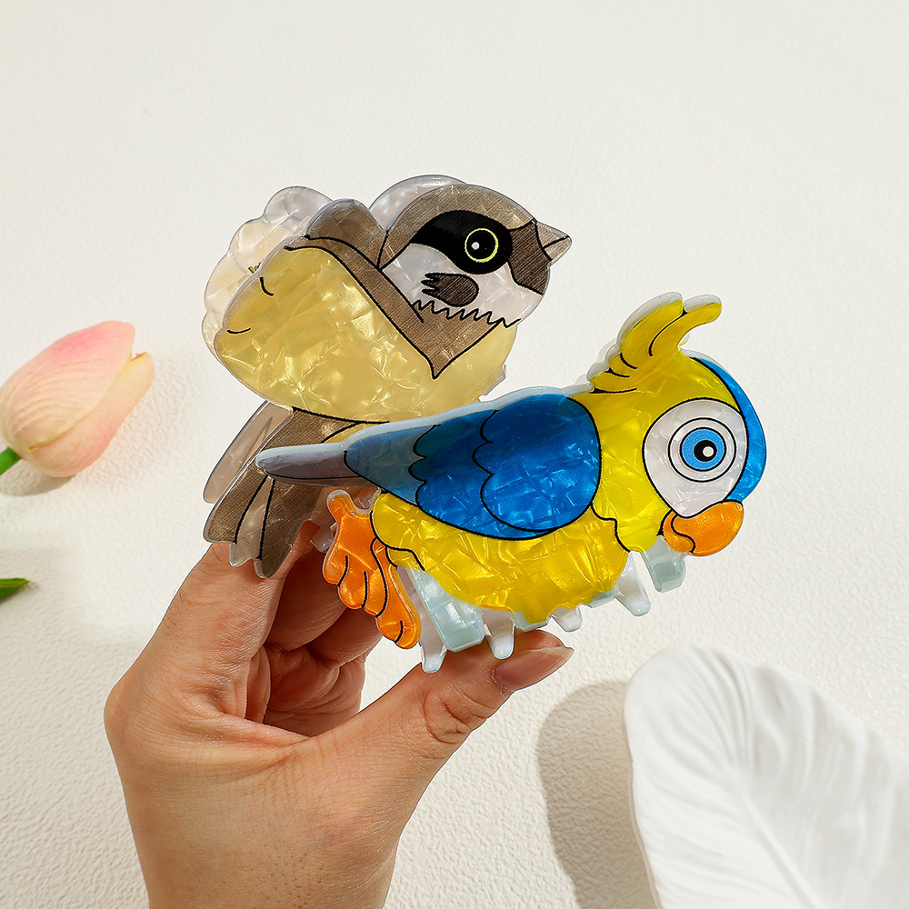 Cute Cartoon Bird Acrylic Hair - Women'S Eagles Accessories 评论和价格