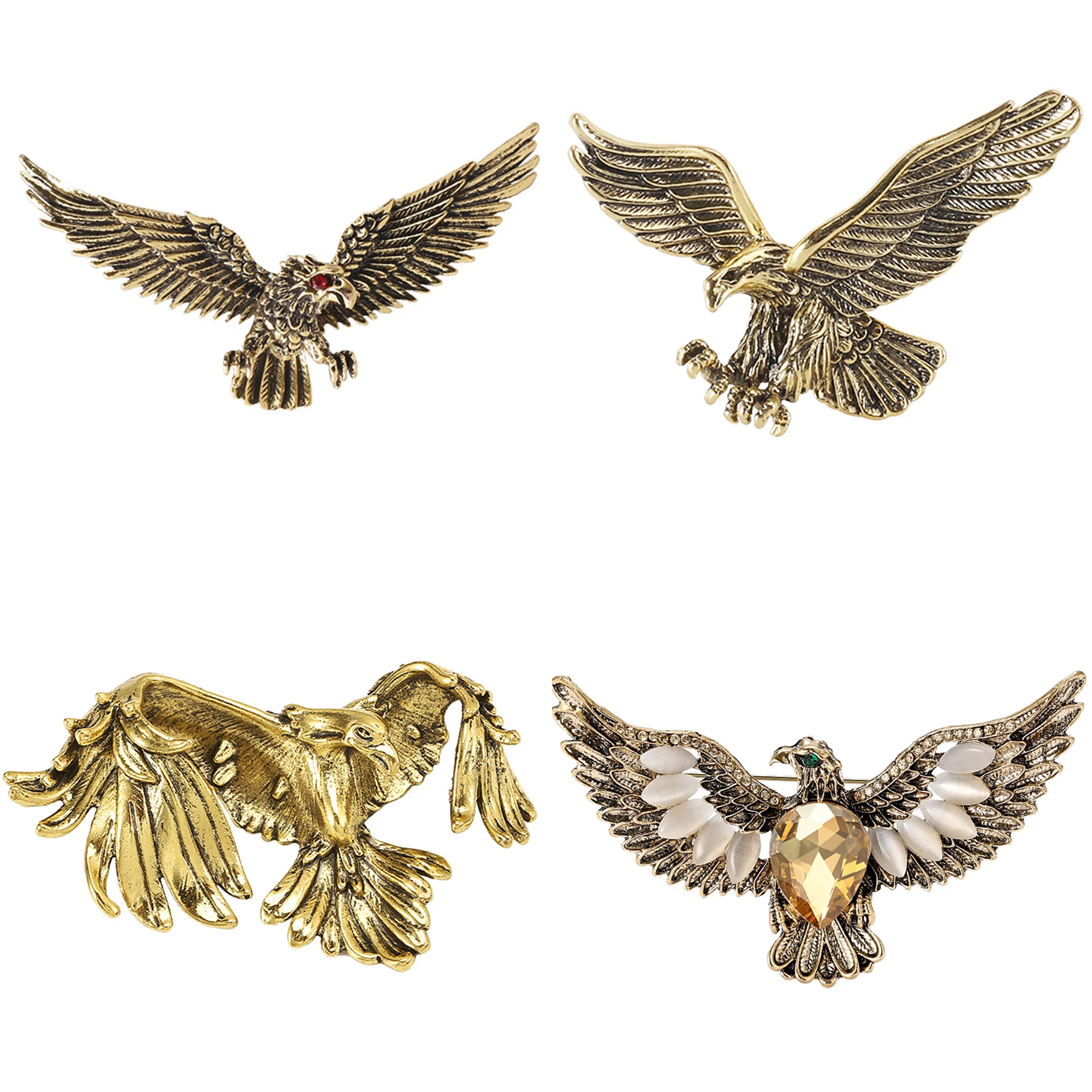 Enamel Eagle Brooches for Wome - Women'S Accessories Categories 评论和价格