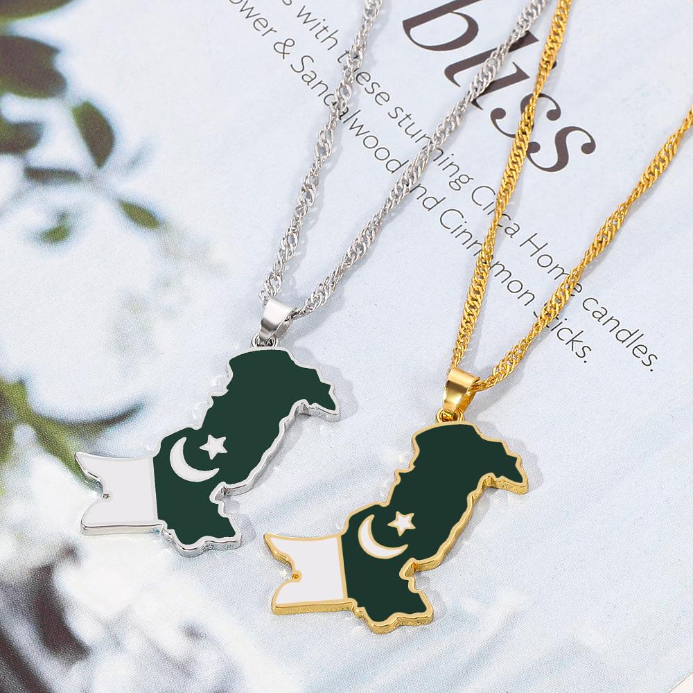 Pakistan Map Creative Pendant  - Women Accessories Pakistan 评论和价格