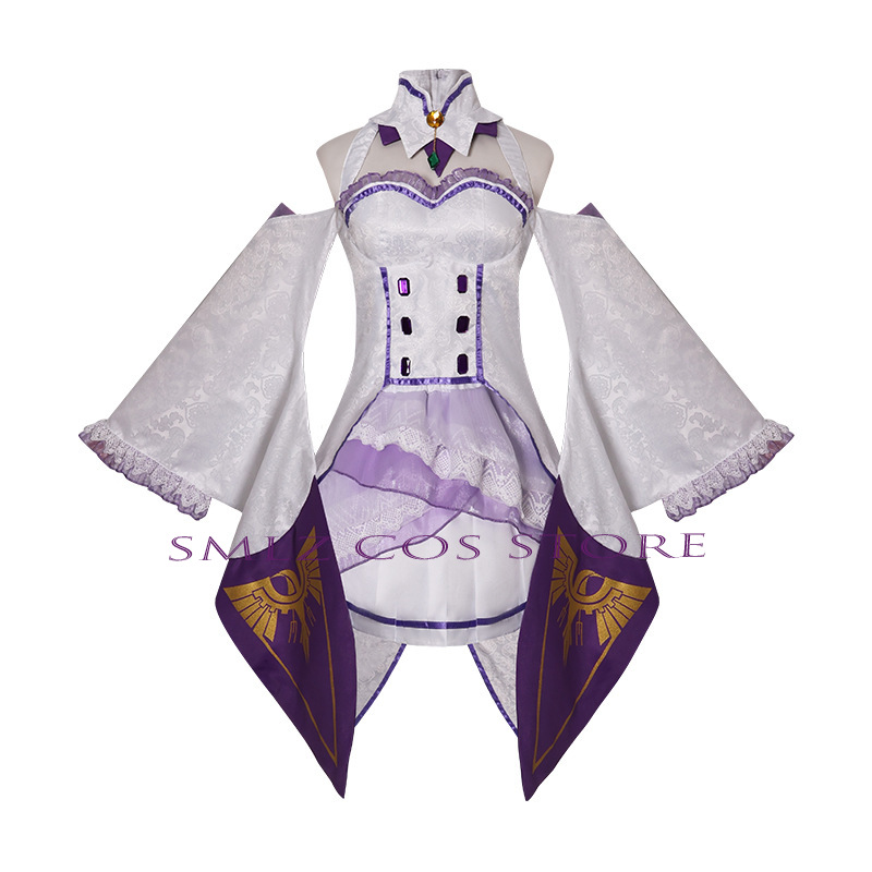 Emilia Cosplay Anime Re Zero K - Women Accessories Set 评论和价格