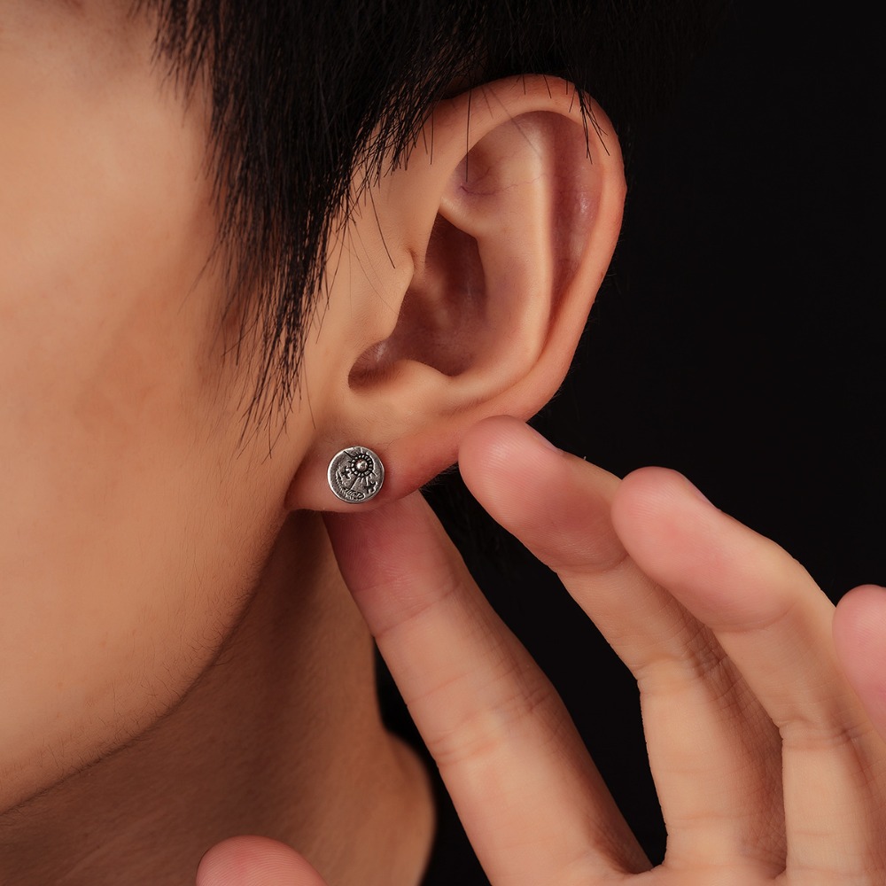 1pair Indian Eagle Stud Earrin - Women'S Eagles Accessories 评论和价格