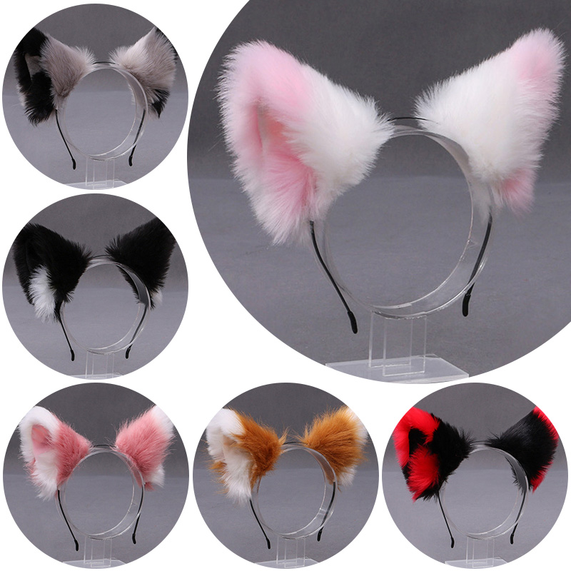 Fluffy Fox Cat Ear Plush Headb - Women Knight Accessories 评论和价格