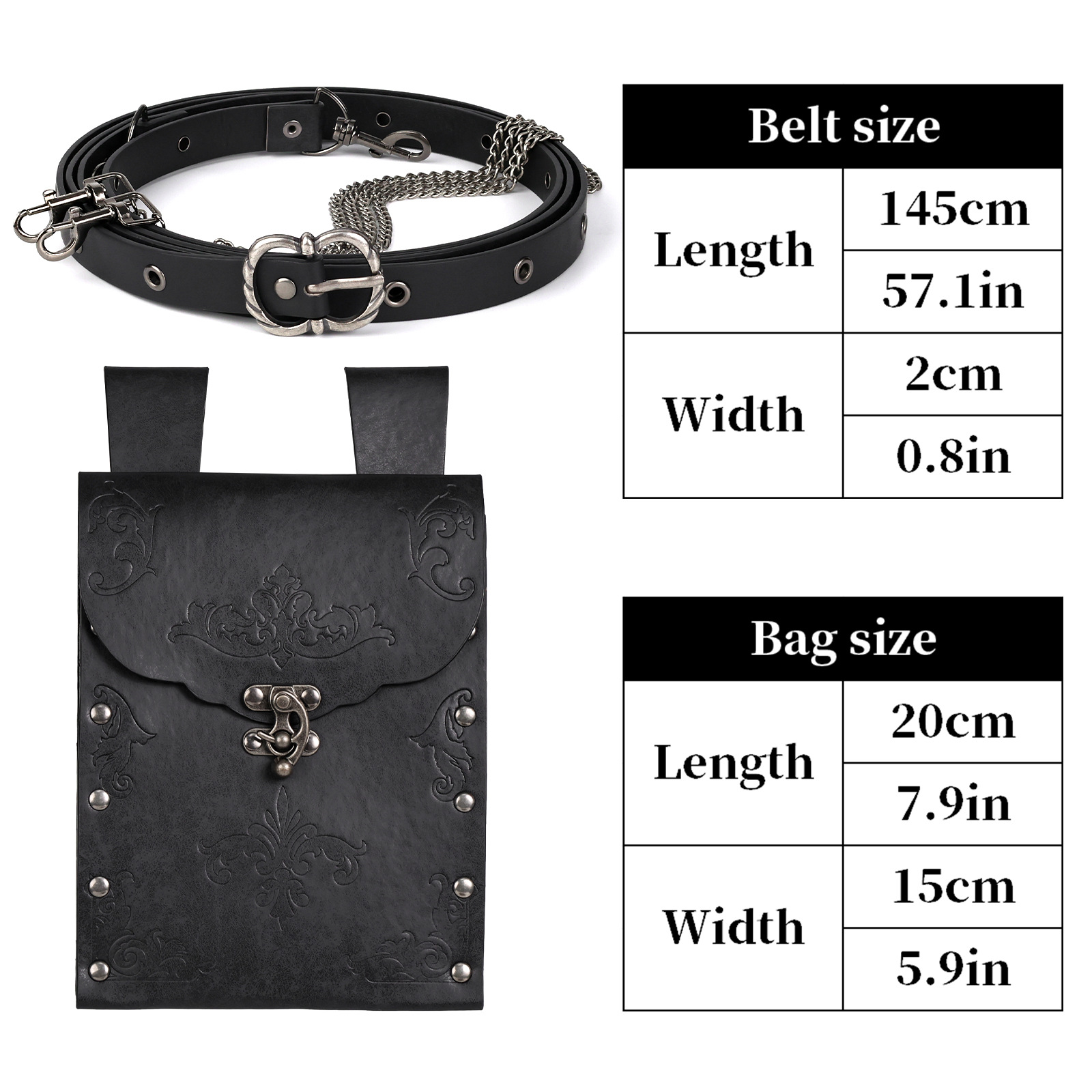 Steampunk Medieval Viking Pouc - Women Knight Accessories 评论和价格