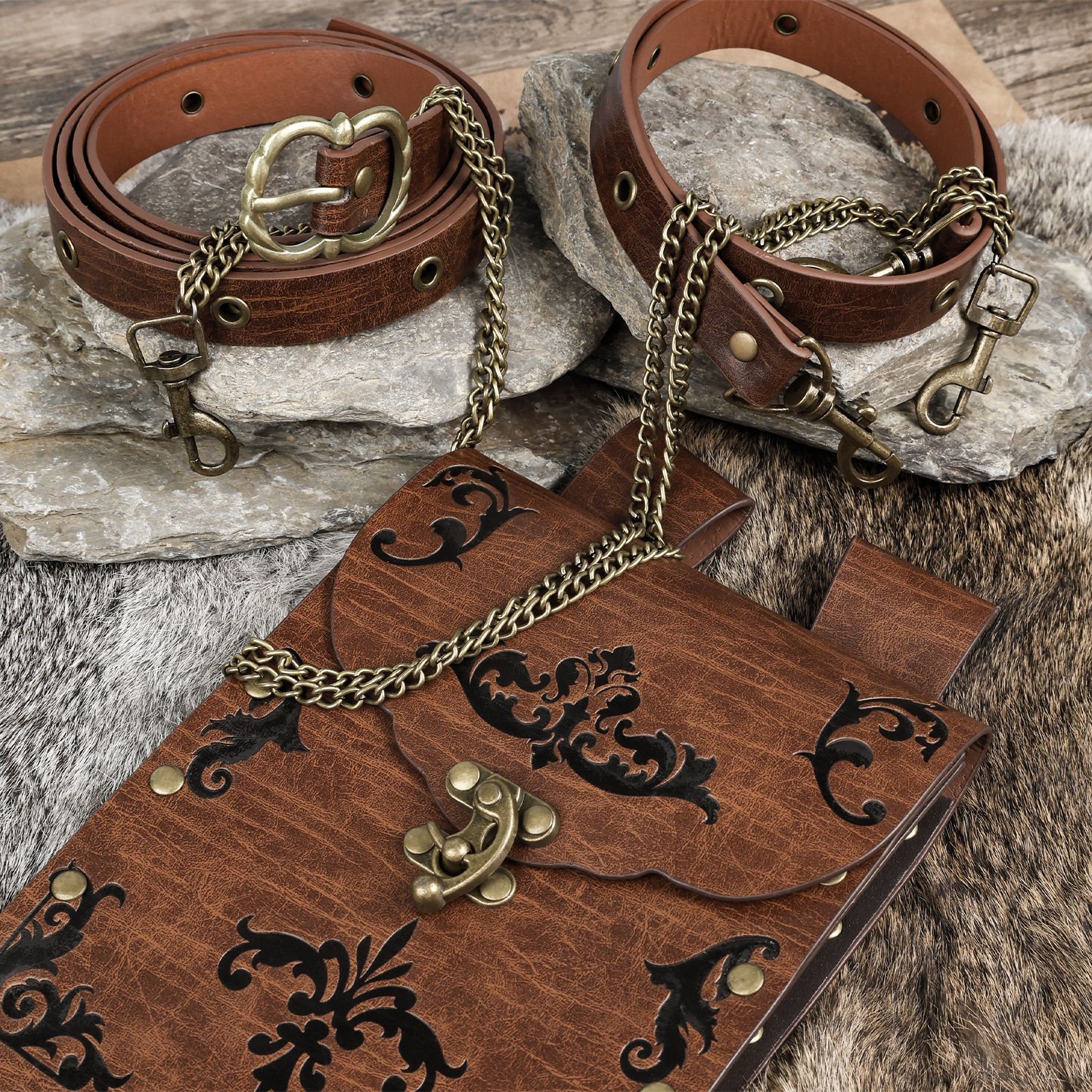 Steampunk Medieval Viking Pouc - Women Knight Accessories 评论和价格