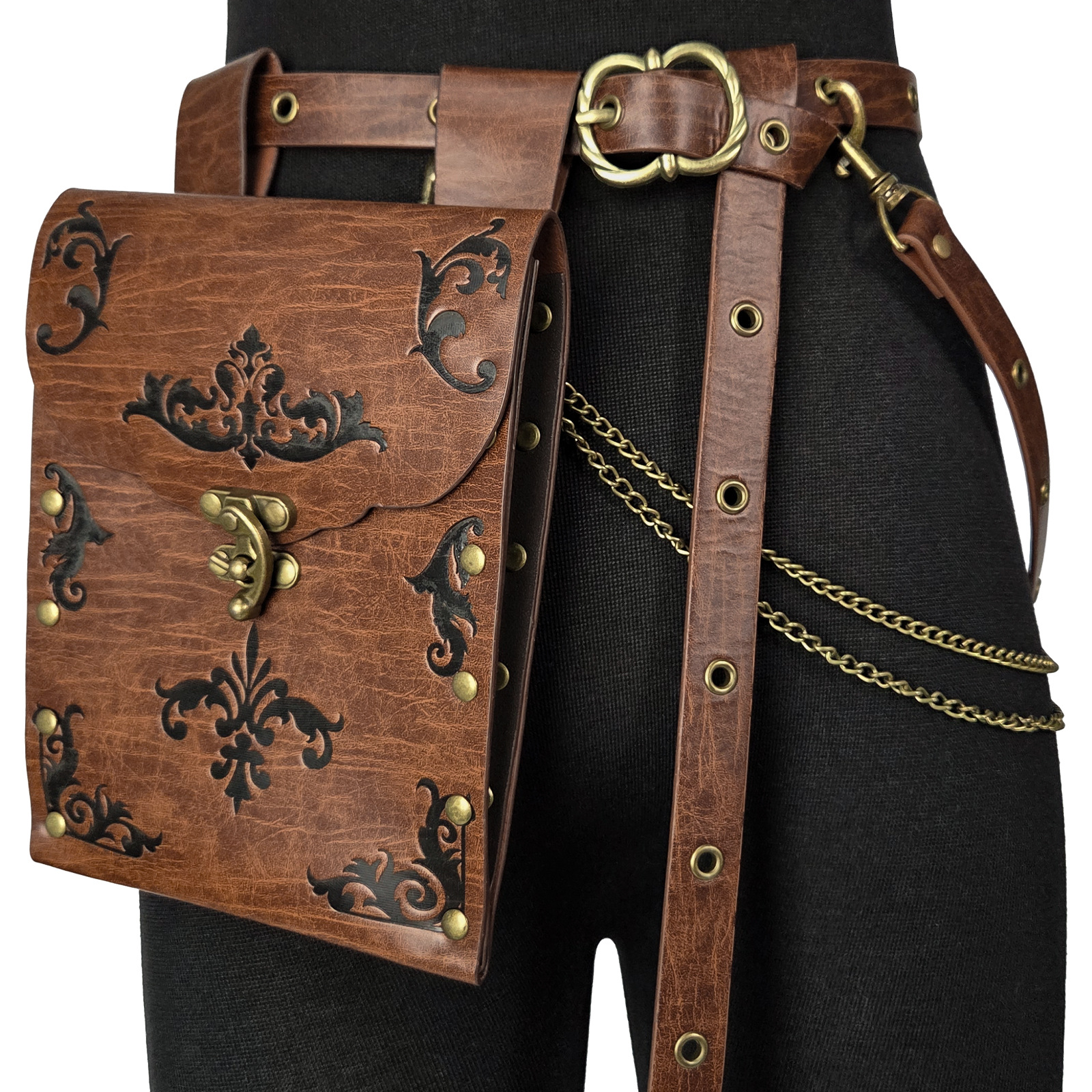 Steampunk Medieval Viking Pouc - Women Knight Accessories 评论和价格