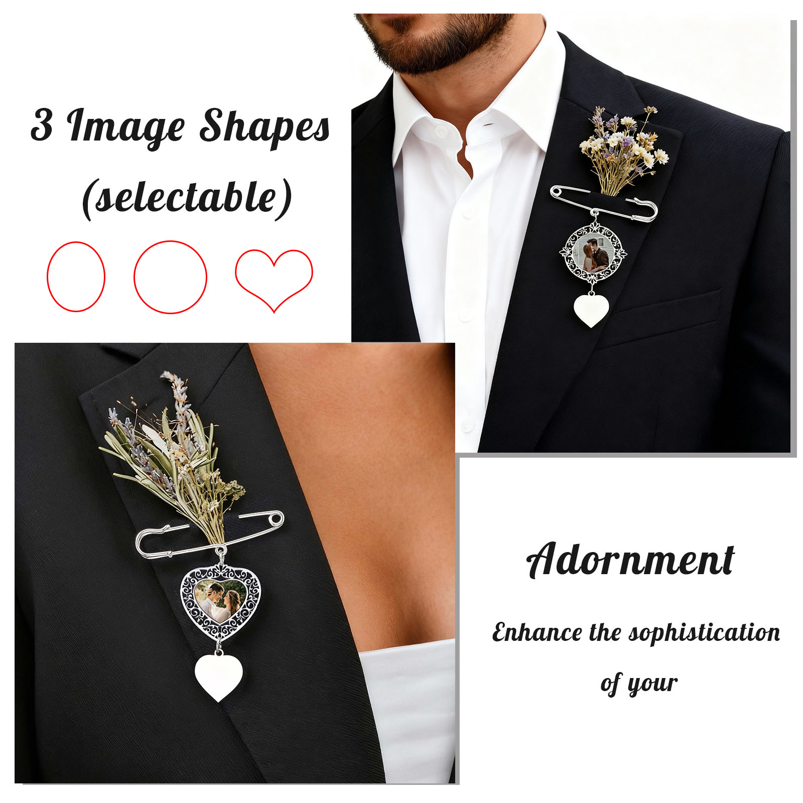 Custom Picture Badge Brooches  - Women Accessories Images 评论和价格