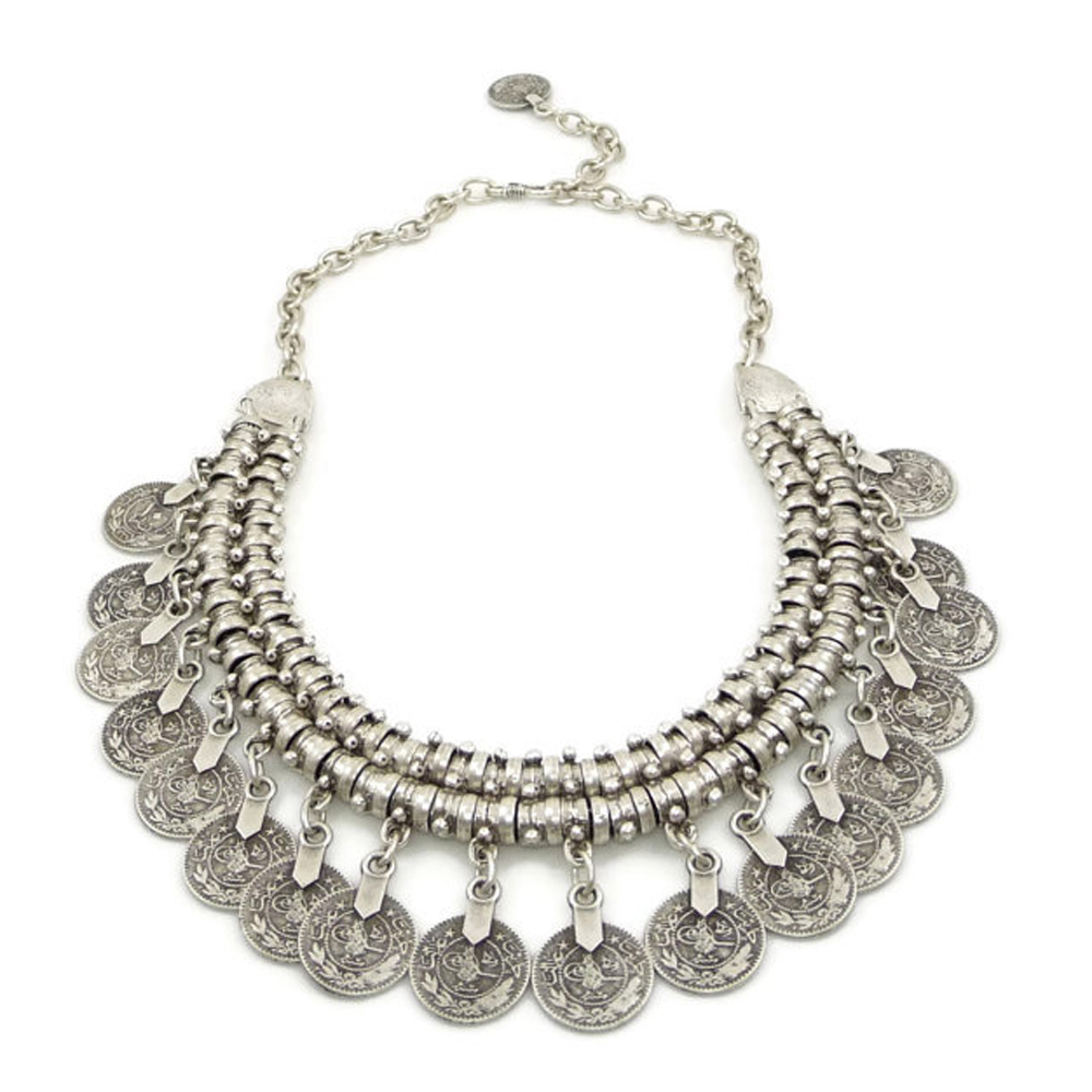 Vintage Alloy Coins Tassel Cho - Women Accessories Pakistan 评论和价格