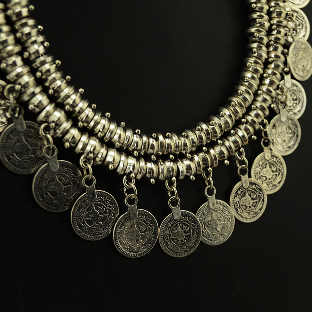 Vintage Alloy Coins Tassel Cho - Women Accessories Pakistan 评论和价格