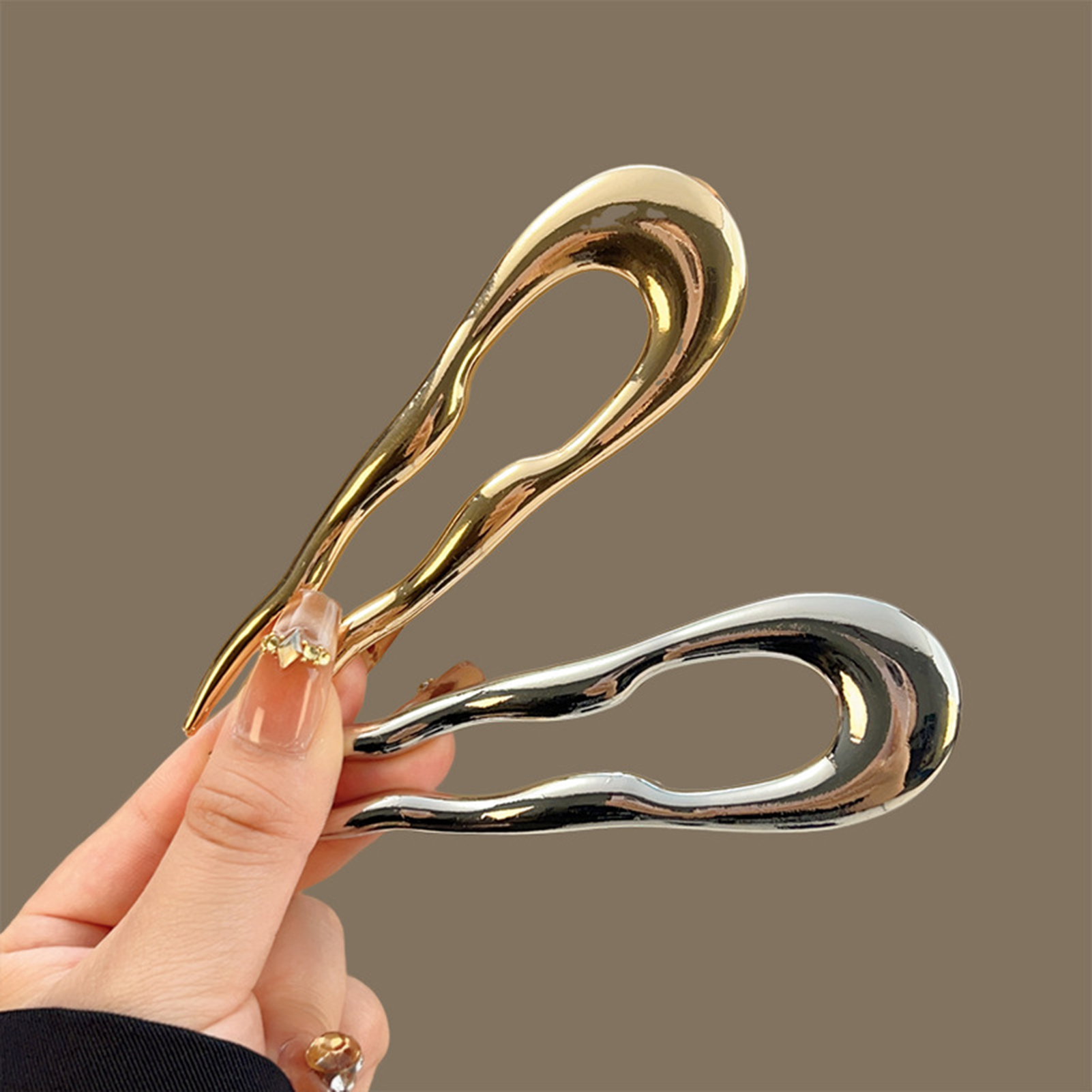 Simple Metal Alloy Hairpins U- - Women Knight Accessories 评论和价格