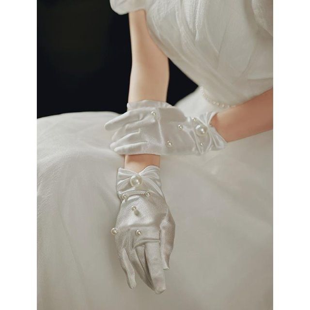 Vintage White Gloves Elegant P - Women'S Accessories Categories 评论和价格