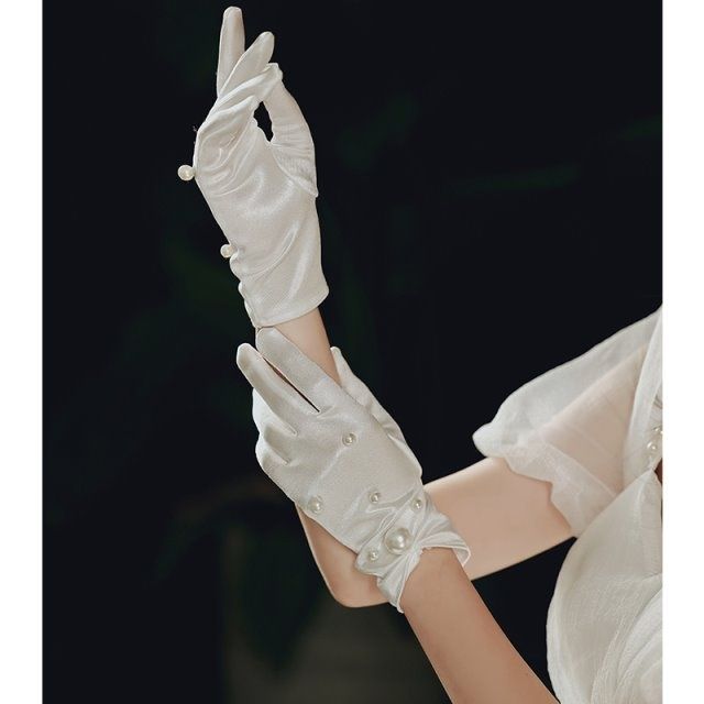 Vintage White Gloves Elegant P - Women'S Accessories Categories 评论和价格