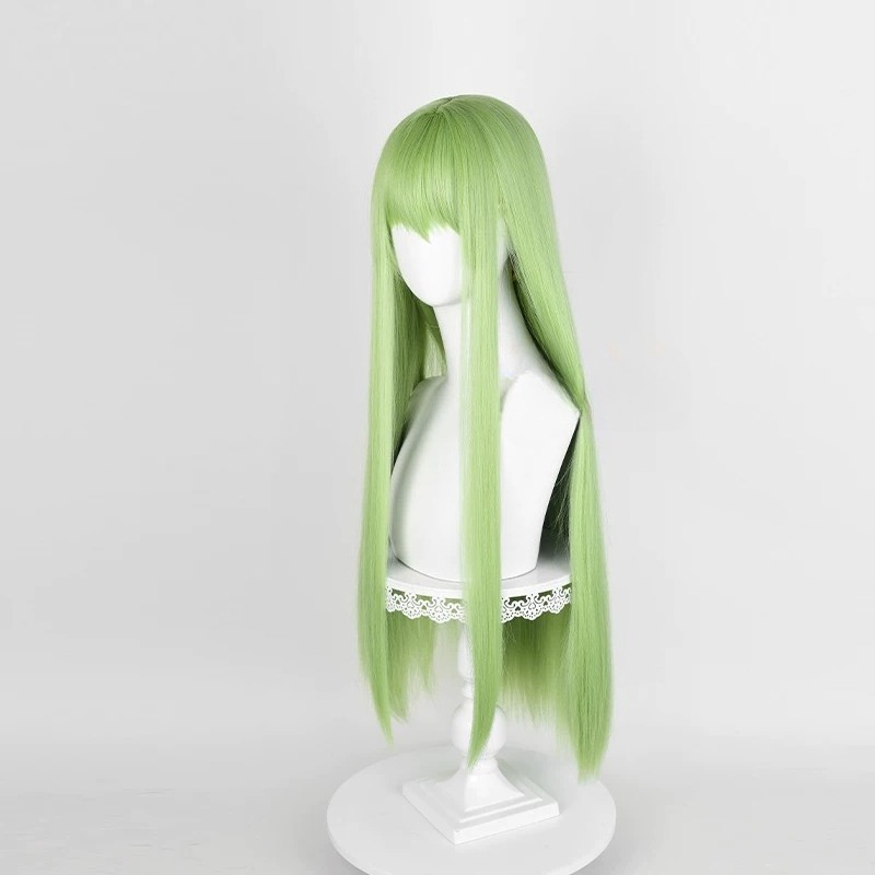 Anime CC Cosplay Green Wig Lon - Women Knight Accessories 评论和价格
