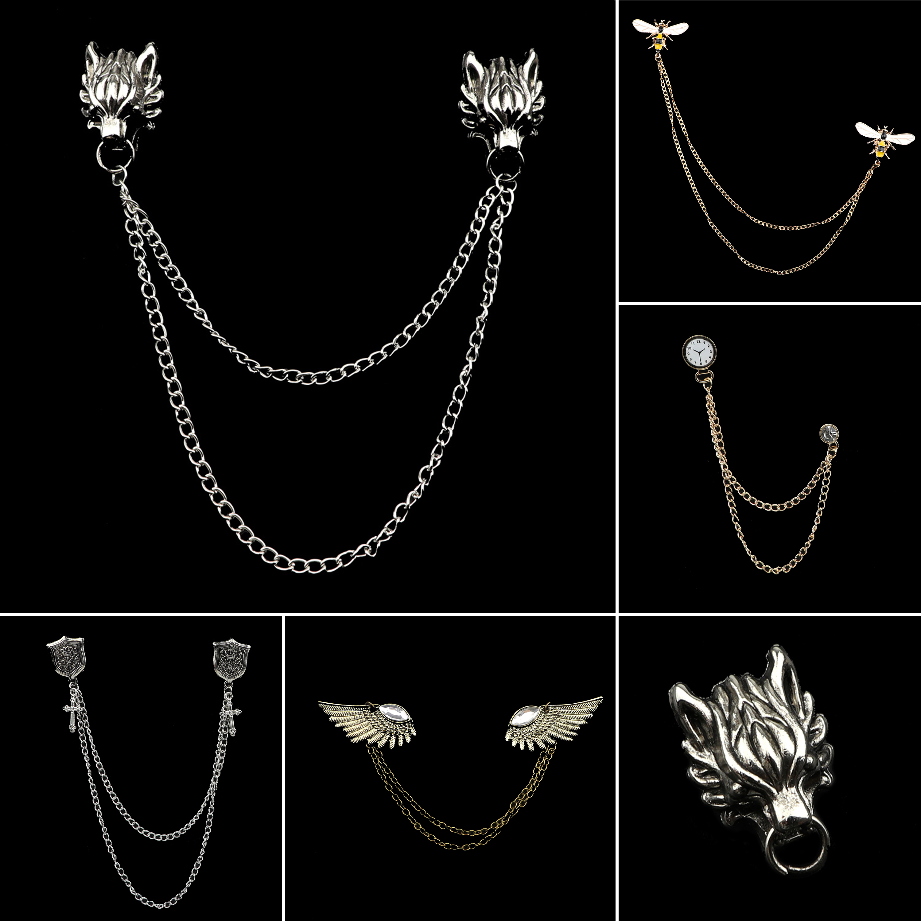 New Men Women Shirt Collar Tas - Women'S Eagles Accessories 评论和价格