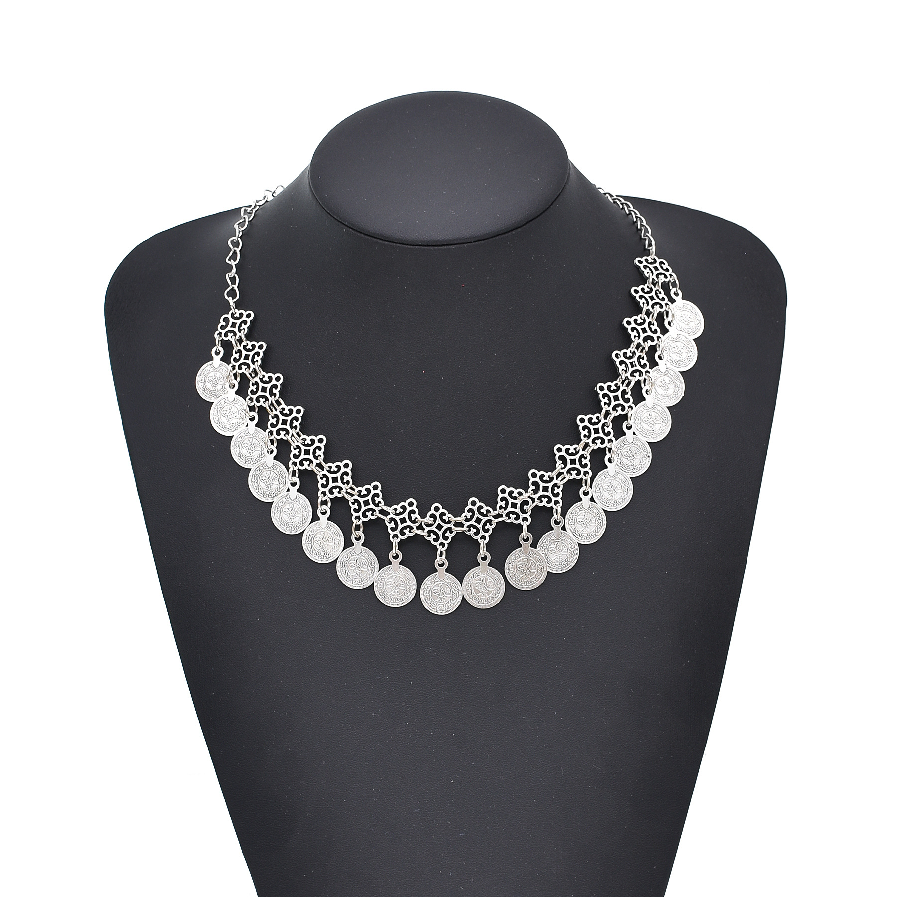 Vintage Coins Pendant Necklace - Women Accessories Pakistan 评论和价格
