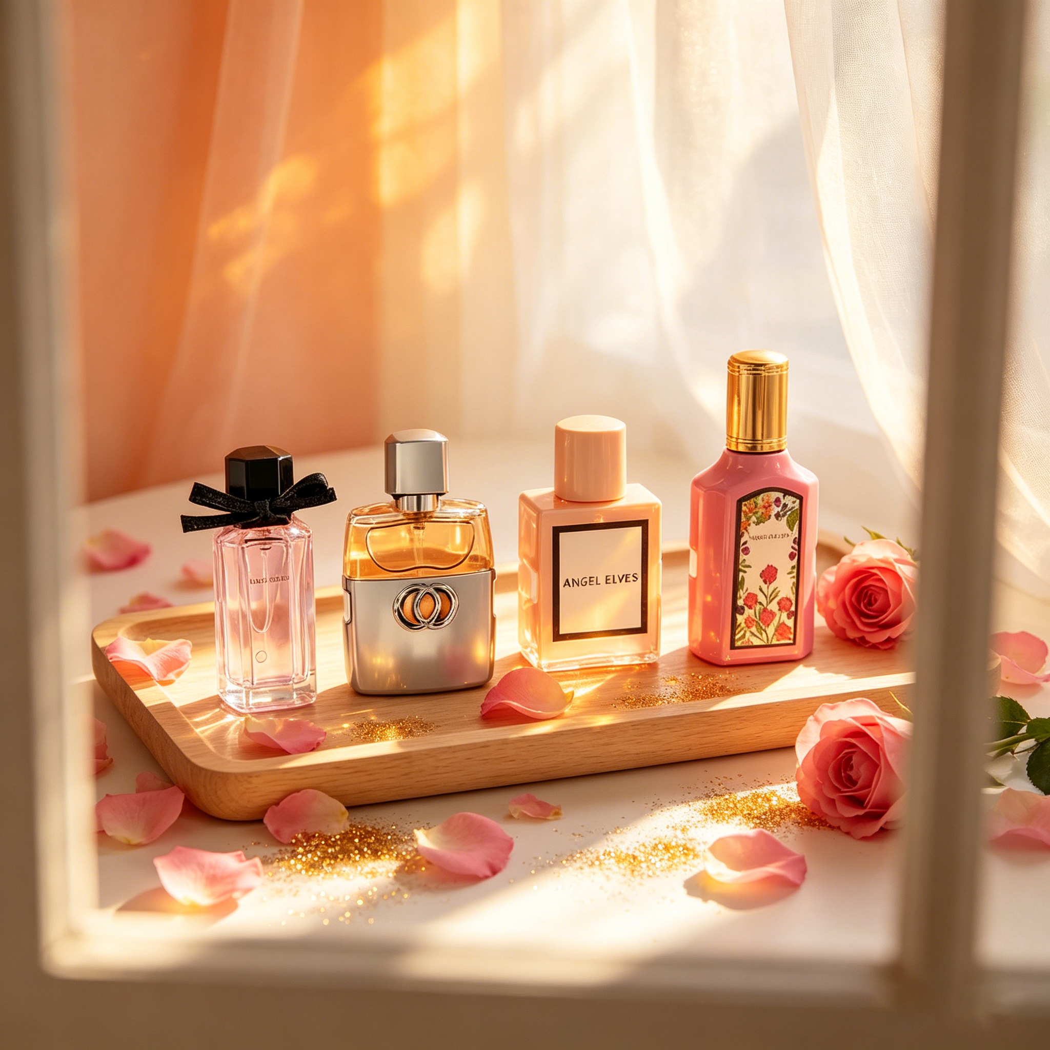 4Pcs Women Perfume Gift Set Lo - Women Accessories Set 评论和价格