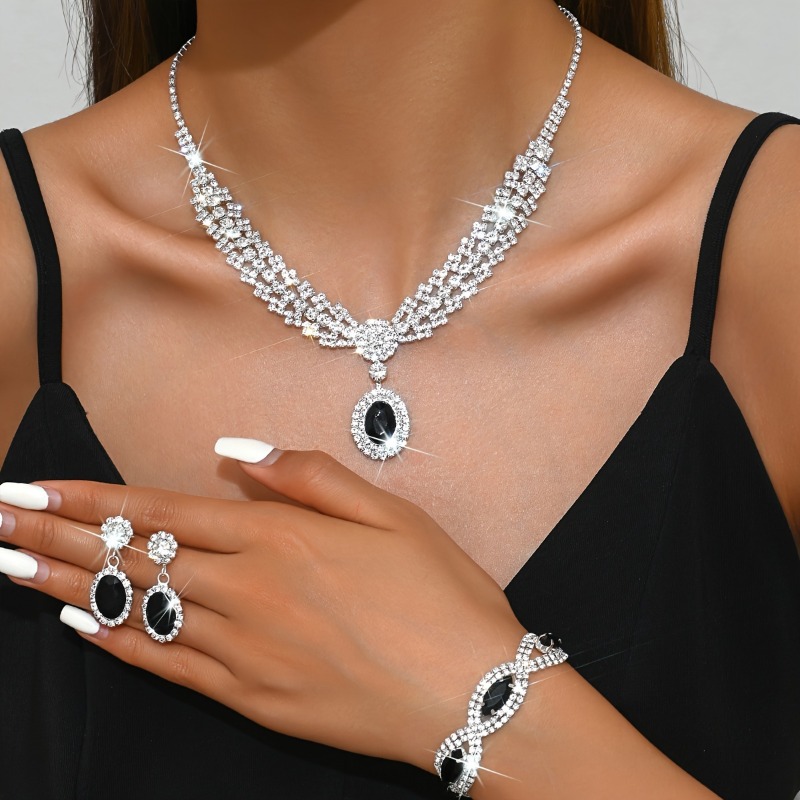 Elegant Bridal Jewelry Set Nec - Women Accessories Set 评论和价格