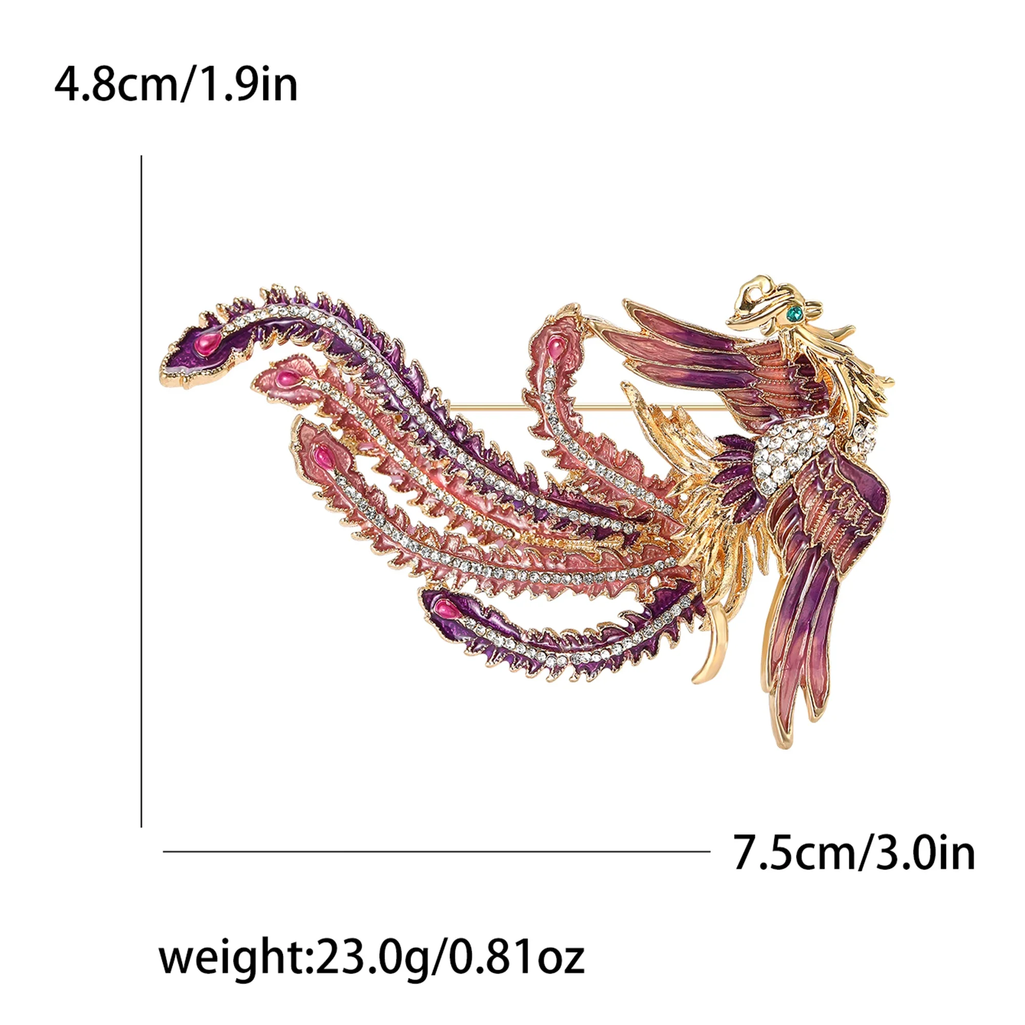 Rhinestone Phoenix Brooches fo - Women'S Accessories Categories 评论和价格